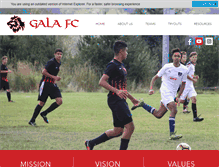 Tablet Screenshot of galafc.org